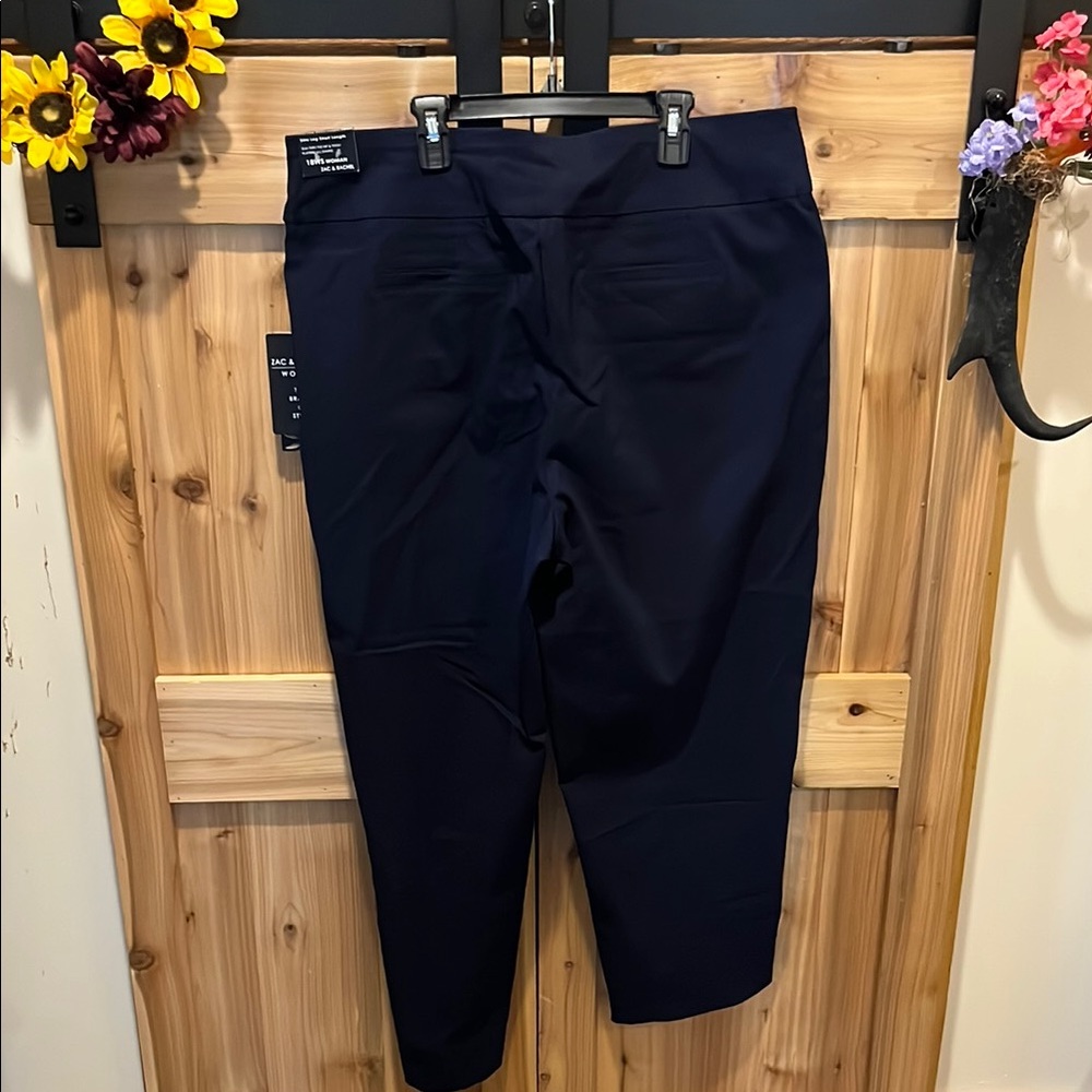 Zac & Rachel Navy Ankle Pants - Picture 9 of 11